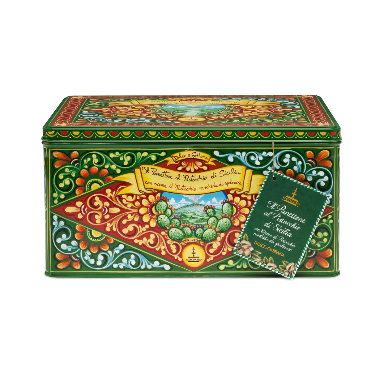 Panettone & Spread Pistachio with Dolce & Gabbana Tin