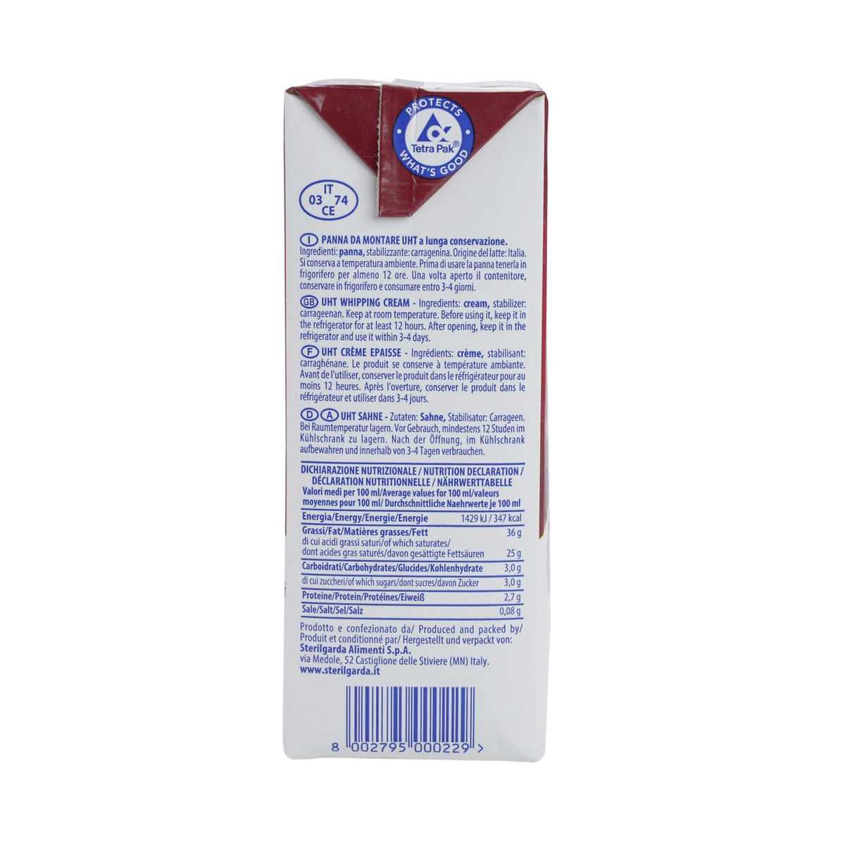 Cream Whipping 36% Fat