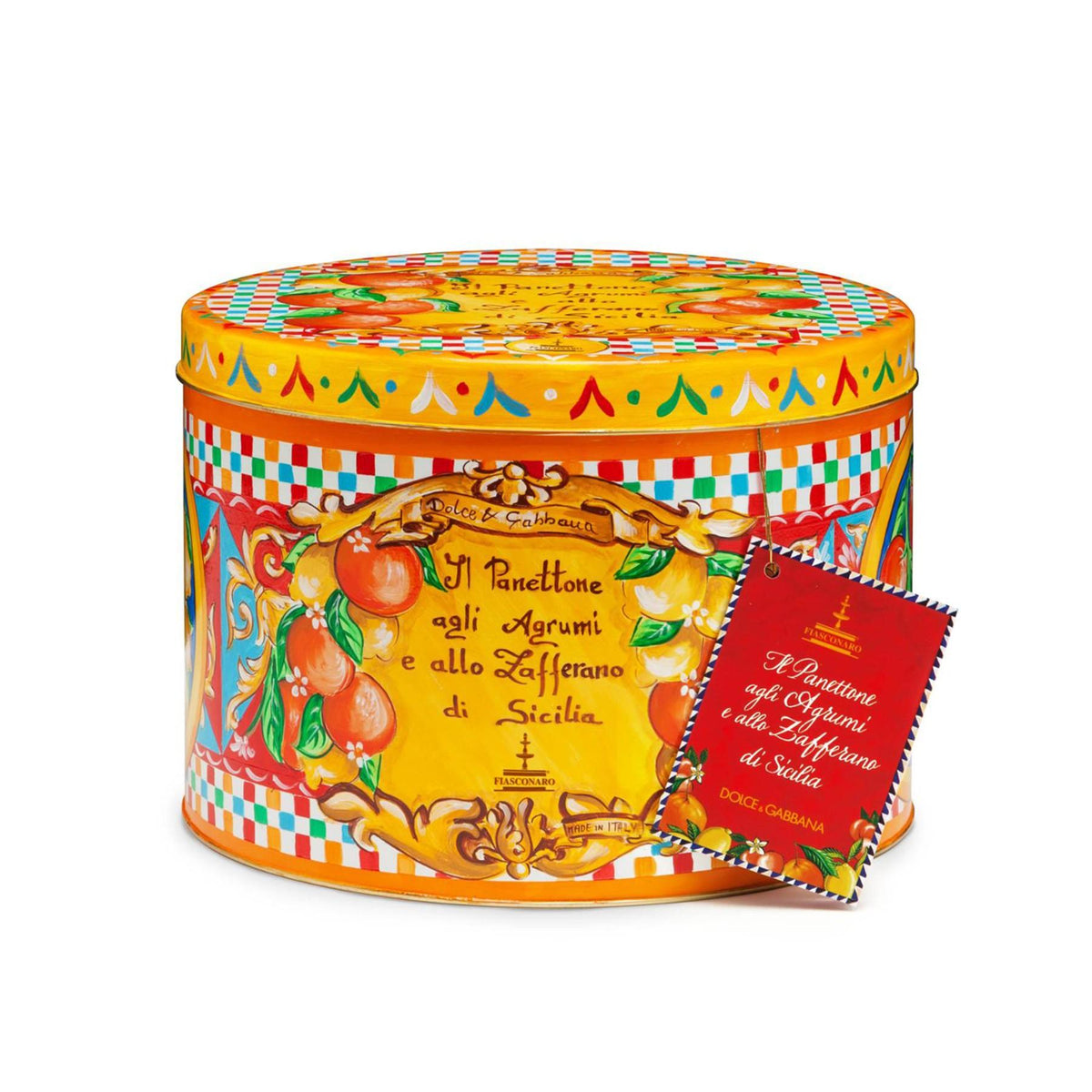 Panettone Citrus & Saffron with Dolce & Gabbana Tin 1kg