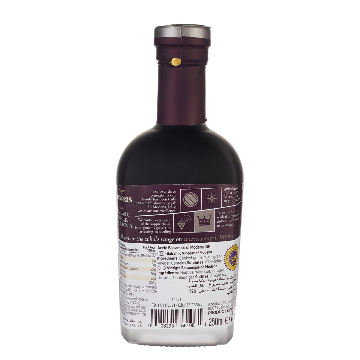 Balsamic Vinegar Platinum Edition 65% Grape Must