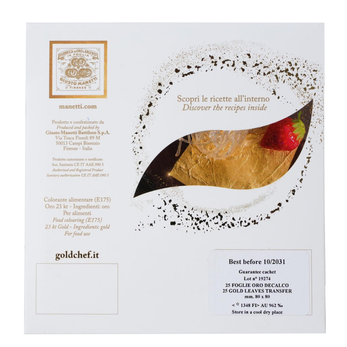 Gold Leaves Edible 23k